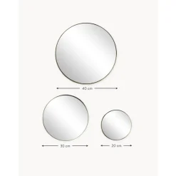 Set De Espejos De Pared Redondos Lacie, 3 Uds.