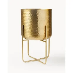 Set De Macetero De Metal Martillado Nives, 2 Uds.