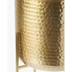 Set De Macetero De Metal Martillado Nives, 2 Uds.