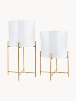 Set De Maceteros De Metal Mina, 2 Uds.