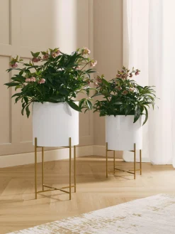 Set De Maceteros De Metal Mina, 2 Uds.