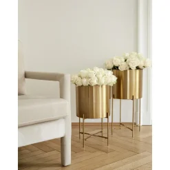 Set De Maceteros De Metal Mina, 2 Uds.