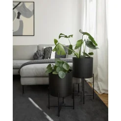 Set De Maceteros De Metal Mina, 2 Uds.