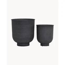 Set De Maceteros Grandes De Metal Vig, 2 Uds.