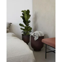 Set De Maceteros Grandes De Metal Vig, 2 Uds.