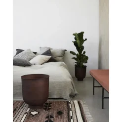 Set De Maceteros Grandes De Metal Vig, 2 Uds.