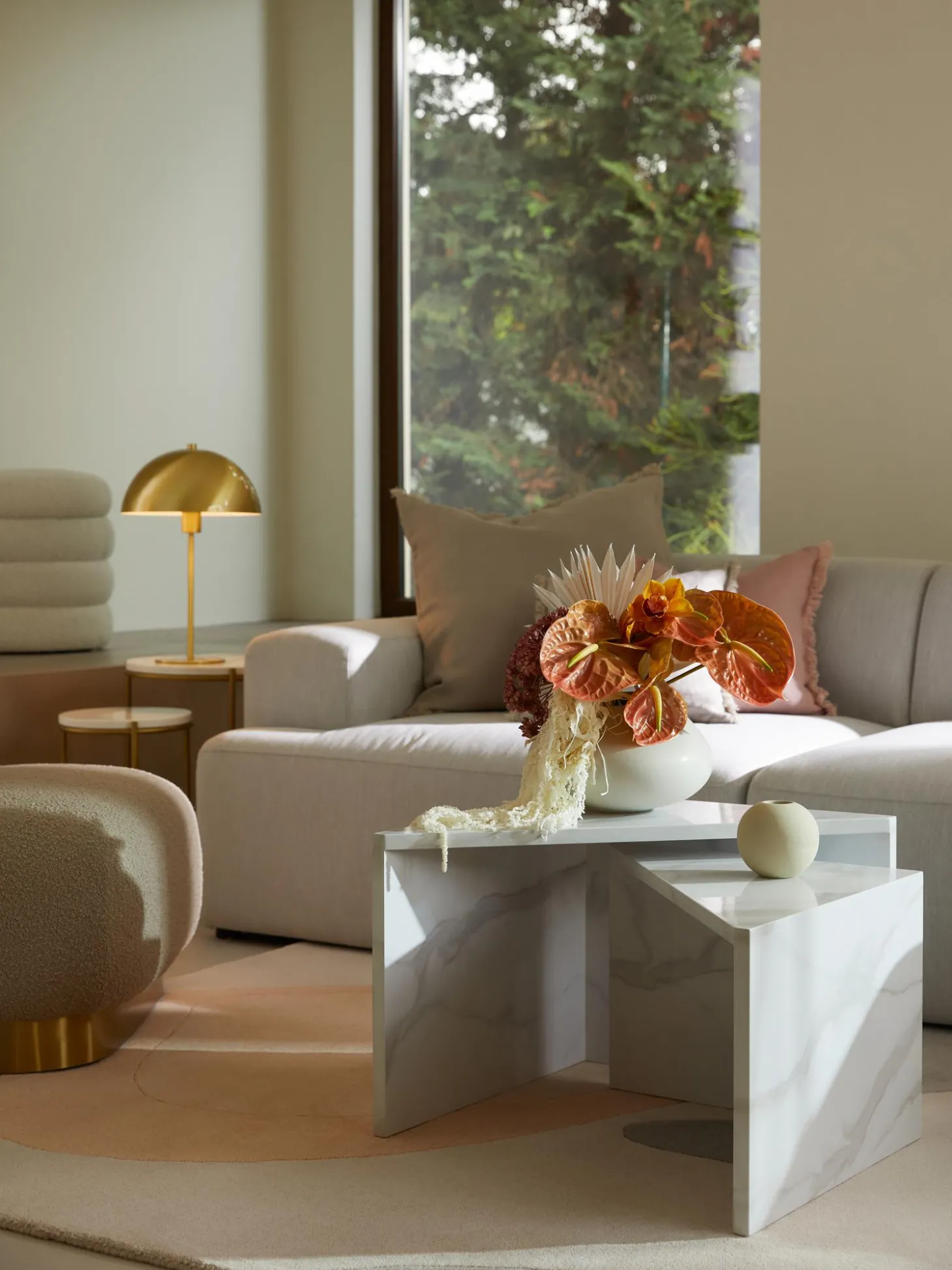 Set De Mesas De Centro En Look Marmol Vilma, 2 Uds.