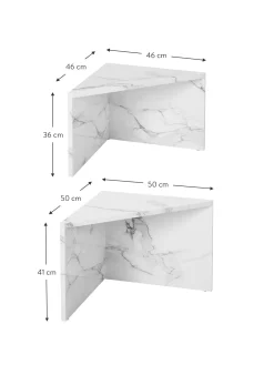 Set De Mesas De Centro En Look Marmol Vilma, 2 Uds.