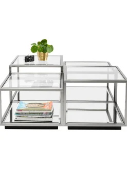 Set De Mesas De Centro Espejadas Luigi, 4 Uds.