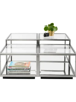 Set De Mesas De Centro Espejadas Luigi, 4 Uds.