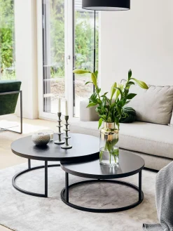 Set De Mesas De Centro Redondas De Madera Andrew, 2 Uds.