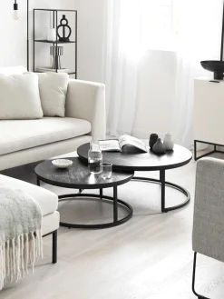 Set De Mesas De Centro Redondas De Madera Andrew, 2 Uds.