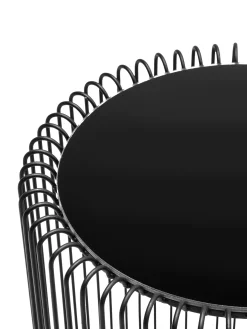 Set De Mesas De Centro Wire, 2 Pzas., Tablero De Cristal