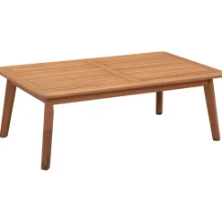 Set Lounge Para Exterior De Madera De Eucalipto Bergen, 4 Pzas.