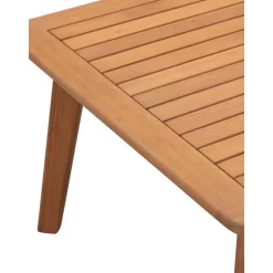 Set Lounge Para Exterior De Madera De Eucalipto Bergen, 4 Pzas.