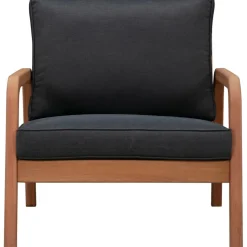 Set Lounge Para Exterior De Madera De Eucalipto Bergen, 4 Pzas.