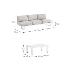 Set Lounge Para Exterior Konnor, 3 Pzas.