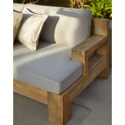 Set Lounge Para Exterior De Madera De Acacia Joshua, 4 Pzas.