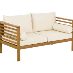 Set Lounge Para Exterior De Madera De Acacia Bo, 4 Pzas.