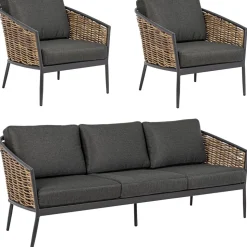 Set Lounge Para Exterior Maribela, 3 Pzas.