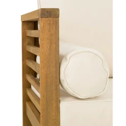 Set Lounge Para Exterior De Madera De Acacia Bo, 4 Pzas.