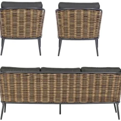 Set Lounge Para Exterior Maribela, 3 Pzas.