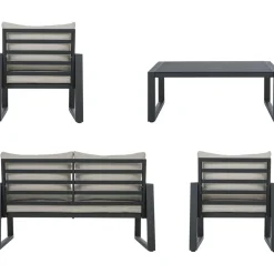 Set Lounge Para Exterior Captiva, 4 Pzas.