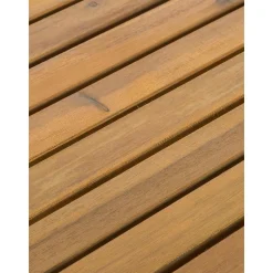 Set Lounge Para Exterior De Madera De Acacia Bo, 4 Pzas.