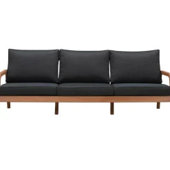 Set Lounge Para Exterior De Madera De Eucalipto Bergen, 4 Pzas.