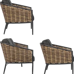 Set Lounge Para Exterior Maribela, 3 Pzas.