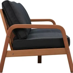 Set Lounge Para Exterior De Madera De Eucalipto Bergen, 4 Pzas.