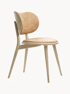 Silla Artesanal De Cuero Y Madera Rocker