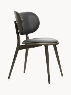 Silla Artesanal De Cuero Y Madera Rocker