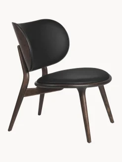 Silla Artesanal De Cuero Y Madera Rocker