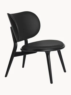 Silla Artesanal De Cuero Y Madera Rocker