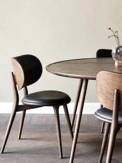 Silla Artesanal De Cuero Y Madera Rocker