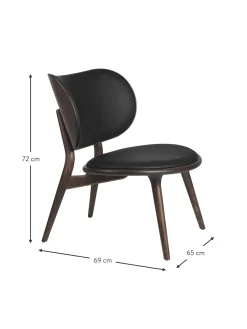 Silla Artesanal De Cuero Y Madera Rocker