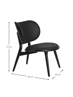 Silla Artesanal De Cuero Y Madera Rocker