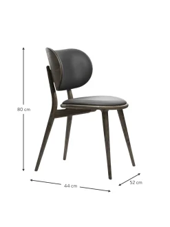 Silla Artesanal De Cuero Y Madera Rocker