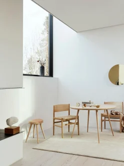 Silla Artesnal De Madera Con Asiento De Mimbre Nestor