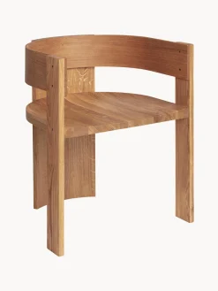 Silla Con Reposabrazos De Madera Collector
