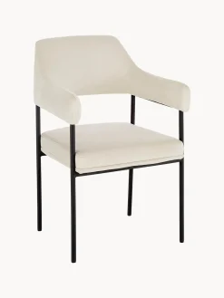 Silla Con Reposabrazos De Terciopelo Zoe