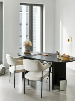 Silla Con Reposabrazos De Terciopelo Zoe