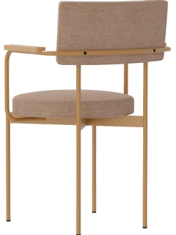 Silla Con Reposabrazos De Metal Sedia