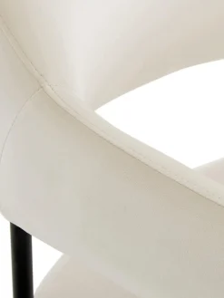 Silla Con Reposabrazos De Terciopelo Zoe