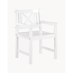 Silla Con Reposabrazos Para Exterior De Madera Rosenborg