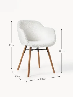 Silla Con Reposabrazos Pequena De Cuero Sintetico Fiji