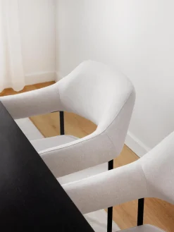 Silla Con Reposabrazos Tapizada Zoe