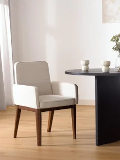 Silla Con Reposabrazos Tapizada Koga