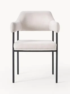 Silla Con Reposabrazos Tapizada Zoe